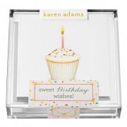 Gift Enclosure, Sweet Birthday Wishes in Acrylic Box, Karen Adams